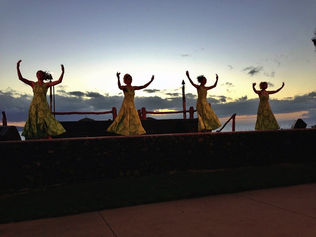 Hula danced against the last of the light